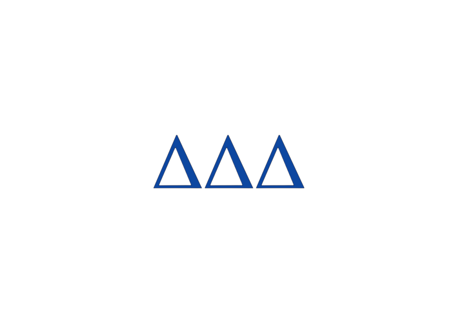 Delta Delta Delta Decal