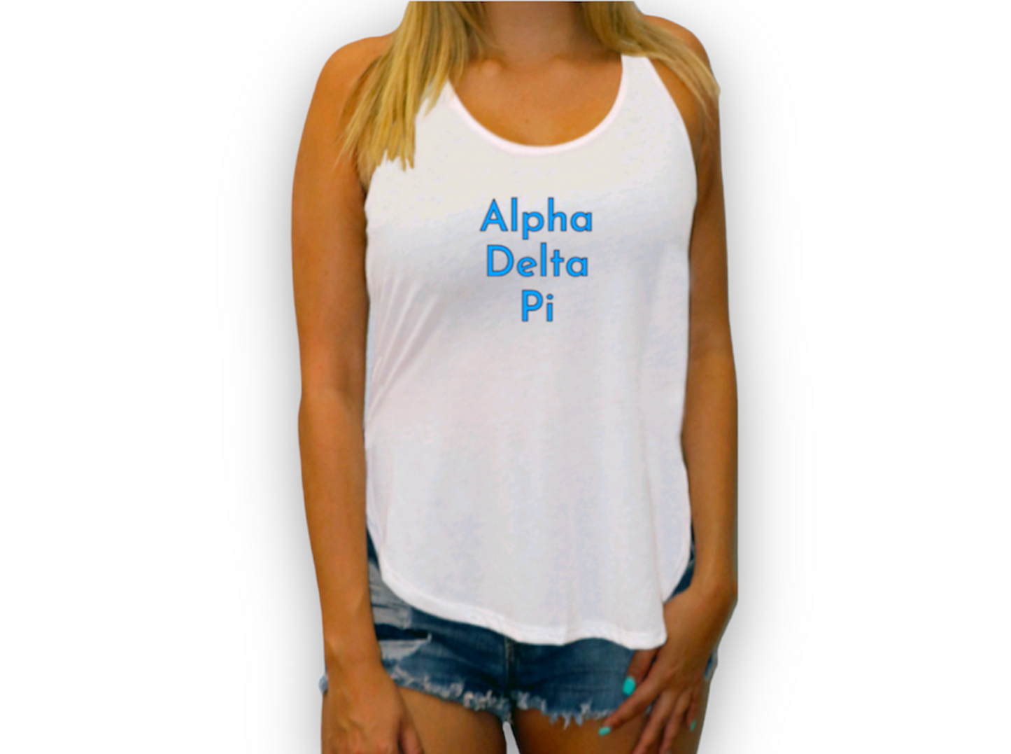 Alpha Delta Pi Slit Tank Top