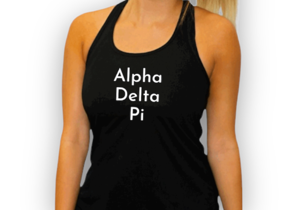 Alpha Delta Pi Razor Back Tank Top