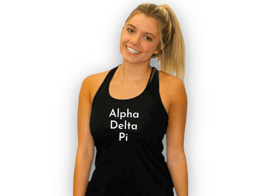 Alpha Delta Pi Razor Back Tank Top
