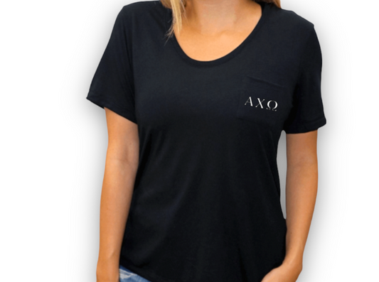 Alpha Chi Omega Pocket T-Shirt