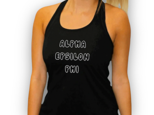 Alpha Epsilon Phi Razor Back Tank Top