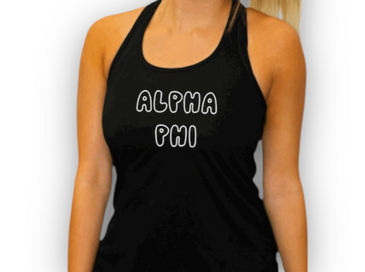 Alpha Phi Razor Back Tank Top