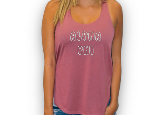 Alpha Phi Slit Tank Top