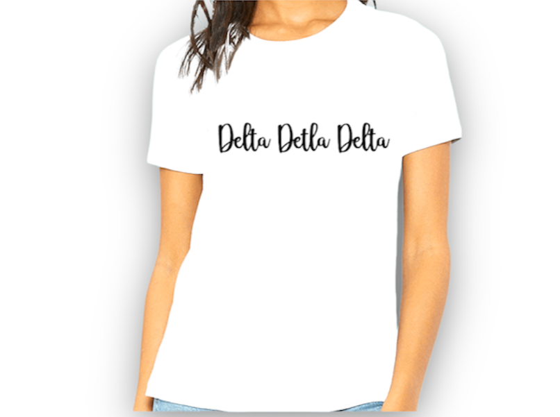 Tri Delta White T-Shirt