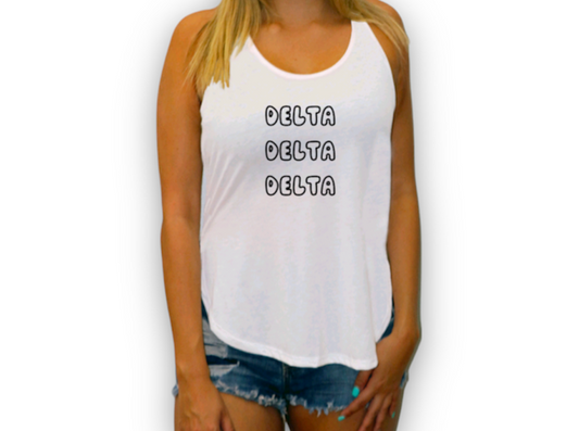 Delta Delta Delta Slit Tank Top