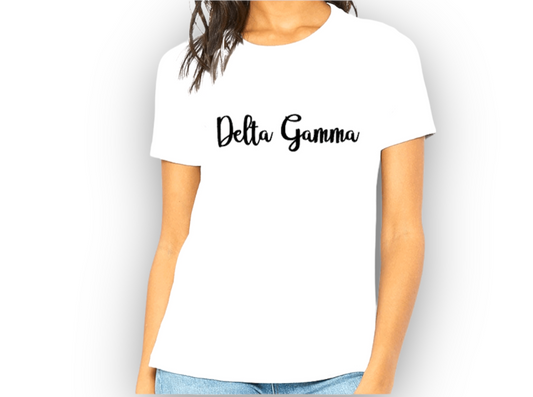 Delta Gamma White T-Shirt