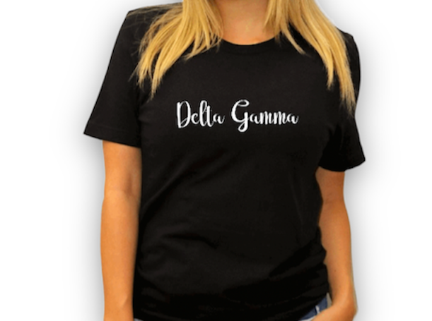 Black Delta Gamma T-Shirt