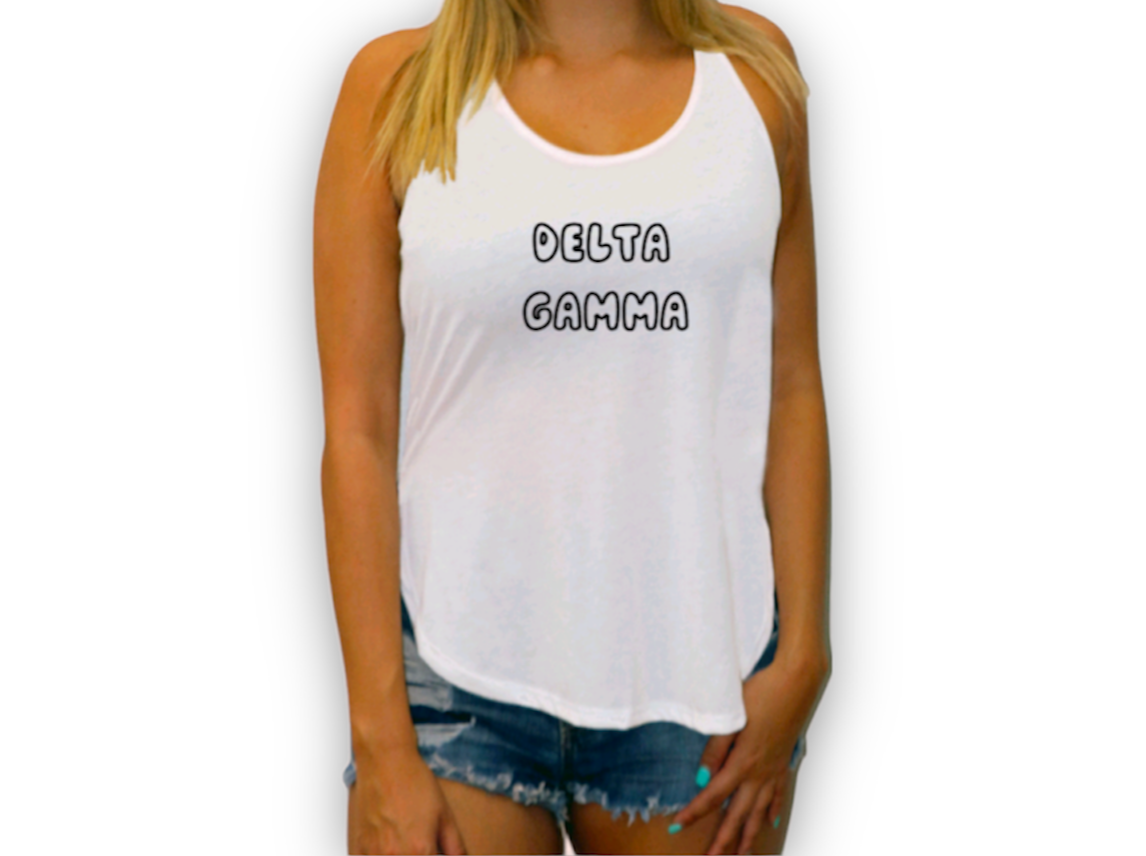 Delta Gamma Slit Tank Top