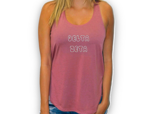 Delta Zeta Slit Tank Top