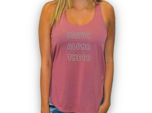 Mauve Kappa Alpha Theta Tank Top 