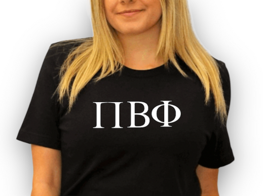 Black Pi Beta Phi Crop Top 