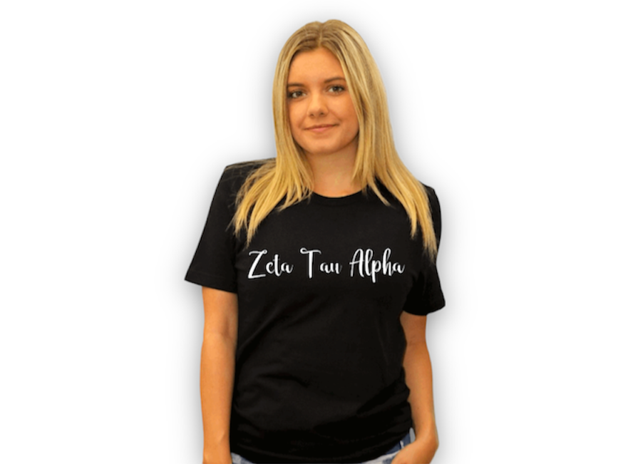 Black Zeta Tau Alpha T-Shirt